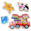 Combo De 3 Rompecabezas Madera 3d Montessori Animales