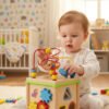 D_816509-MCO91840096884_092025-O.jpg Cubo Multifuncional Madera Montessori Didacticos Juguetes Multicolor