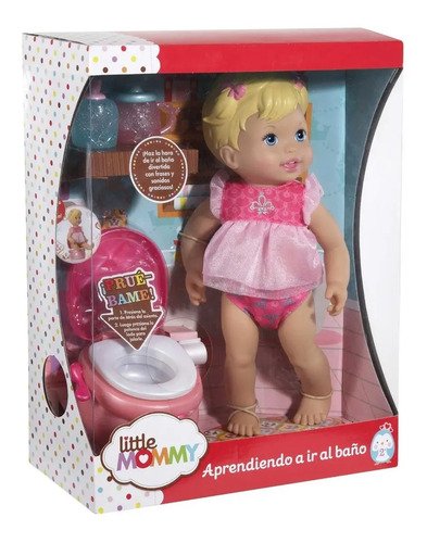 Muñeca Aprendiendo A Ir Al Baño Little Mommy Inodoro Sonidos