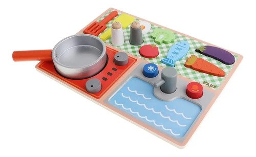 D_817637-MCO40413077370_012020-O.jpg Juego Cocina En Madera Ecológica Juguete Montessori Roles Multicolor