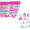 Casita Grande Muñecas Tipo Barbie Casa Juguetas Alta Calidad Fucsia