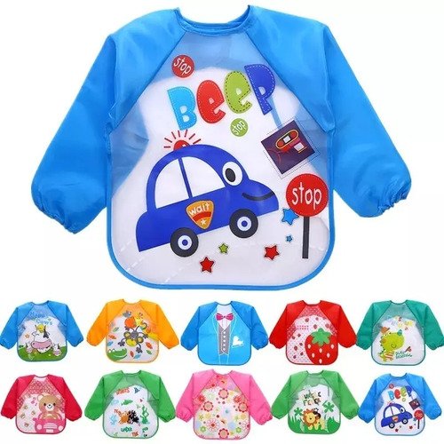 D_818071-MCO41722968873_052020-O.jpg Baberos Bebés Antifluidos Utiles Accesorios Comida Niños