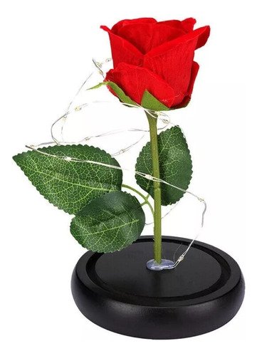 D_819273-MCO76904815159_062024-O.jpg Rosa Eterna Flor Artificial Burbuja Luz Led Regalo