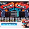 D_819539-MCO80793591609_112024-O.jpg Pistolas Xshot Combo2 Lanzadores, Alcance De 27m + 44 Dardos Azul Acero