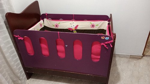 Cuna Para Niña Usada 9/10 Excelente Estado Cama Para Bebe Marrón