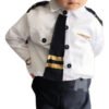 Disfraz Profesiones Traje Piloto Avion Niño Negro Todo Incluido Excelente Material