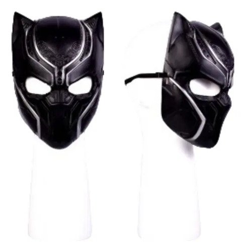 D_823023-MCO78827449960_092024-O.jpg Mascara Pantera Negra Adulto Premium Black Panter Avengers Negro Pantera Negra