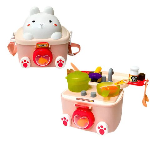 Juguete Cocina Portable Conejito Para Niñas - Juego De Roles