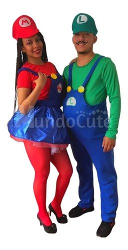 Disfraz Mario Bross O Luigi Mujer Hombre  Excelente Calidad