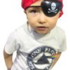 Set De Piratas Infantil X3 Piezas Con Accesorios Rojo