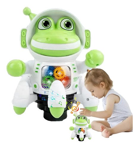 Juguete Cocodrilo Astronauta Con Luz Y Sonido