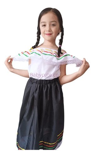 D_826040-MCO71198585584_082023-O.jpg Disfraz Traje Típico Niña Campesina Feria Flores Excelente Calidad