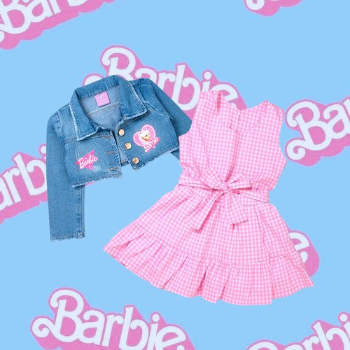 Conjunto Disfraz Barbie Niña 2023 Rosa Chicle 2 A 10