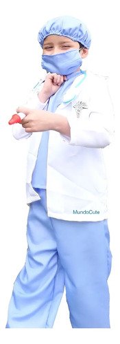 D_827121-MCO91925139757_092025-O.jpg Disfraz Medico Doctor Niño Incluye Accesorios Disfraces