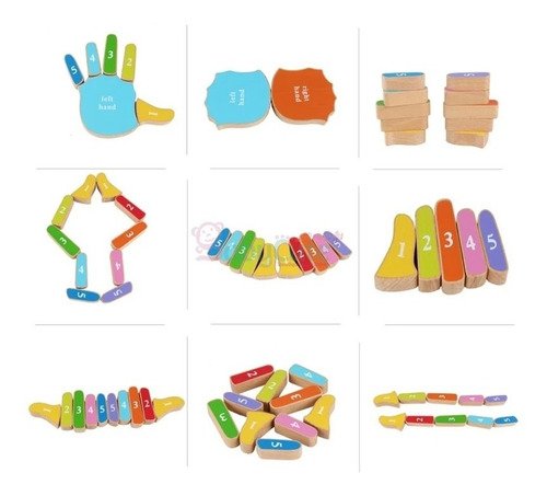 D_827139-MCO42862358525_072020-O.jpg Manos Montessori Juguete Identificación Colores Formas