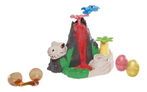 Kit Play Doh Dinosaurio Isla Del Volcán Slime Juguete