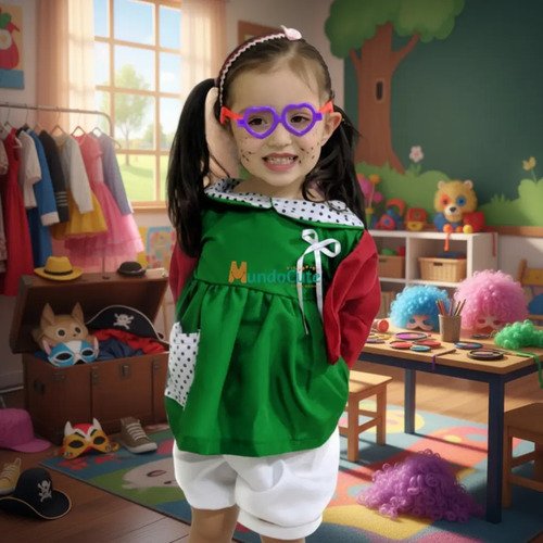 D_828952-MCO91437884826_092025-O.jpg Disfraz Chilindrina Disfraces Niña Chavo Del Ocho Halloween