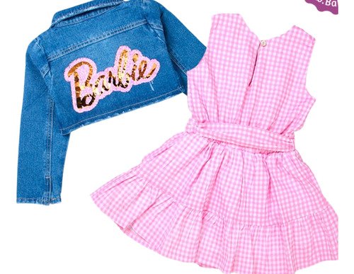 Conjunto Disfraz Barbie Niña 2023 Rosa Chicle 2 A 10