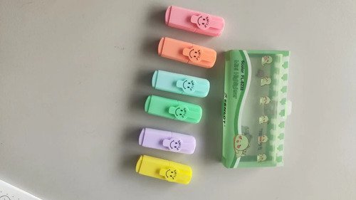 D_830924-MCO85037697303_052025-O.jpg Set De 6 Resaltadores Mini Pasteltamaño Bolsillo Varios