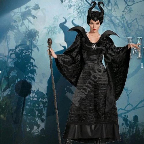 D_832506-MCO51969178290_102022-O.jpg Disfraz Maléfica Disney Hermoso Vestidomujer Negro Halloween