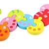 Rompecabezas Números Para Niños De Oruga En Madera Didáctico