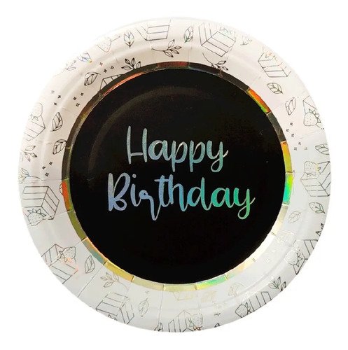 D_833756-MCO51667209973_092022-O.jpg Set Fiesta Luxury Dorado Kit Happy Birthday Negro Negro