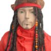 Sombrero Pirata Jack Sparrow Adulto  Accesorio Cosplay Fiesta Halloween Cafe Unica