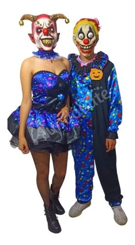 D_834074-MCO51653492341_092022-O.jpg Disfraz Payasito Hombre 0 Mujer Completo Negro Azul