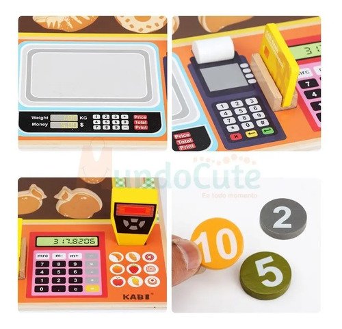 D_834289-MCO42132334808_062020-O.jpg Set Registradora Alimentos Juguetes Montessori Didácticos