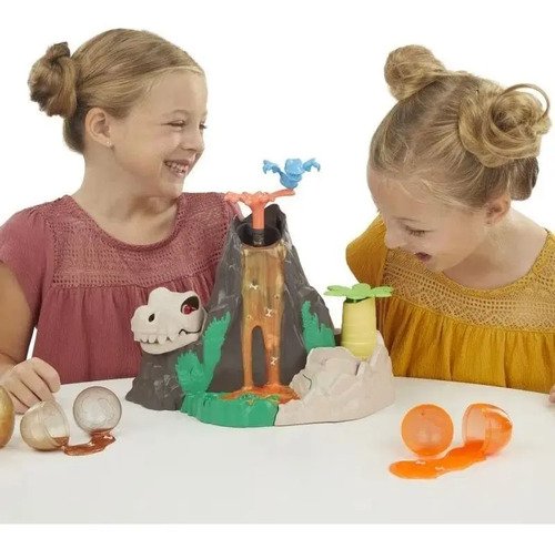 Kit Play Doh Dinosaurio Isla Del Volcán Slime Juguete