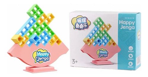 Juguete Jenga Apilable De Colores  Desafío De Equilibrio