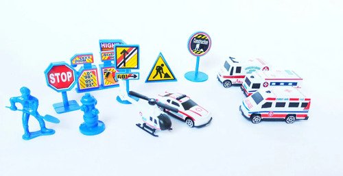 Set Juguetes Didáctico Niños Carros Ambulancia Jueguetes