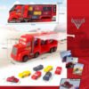Camión Grúa Con Carros De Rayo Mcqueen: Juego Completo
