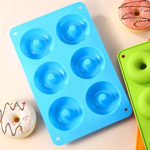 Molde Silicona Antiadherente Donas Utensilio Cocina Rosquill Violeta