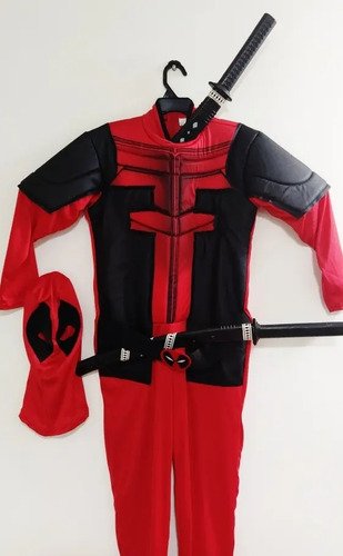 D_838195-MCO32548920211_102019-O.jpg Disfraz Deadpool Adulto Hombre Traje Completo Excelente Calidad M Y L
