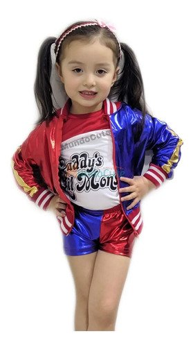 D_838679-MCO43828999240_102020-O.jpg Combo Disfraz Harley Quinn + Peluca + Bate Disfraces Premium
