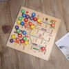 Laberinto Abecedario Madera Montessori Juego Juguetes Niños