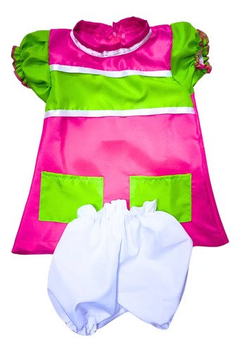 Disfraz De Popis Niña - Divertido Y Colorido Completo