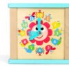Cubo Madera Multifuncional Montessori Juguetes Didácticos  Multicolor