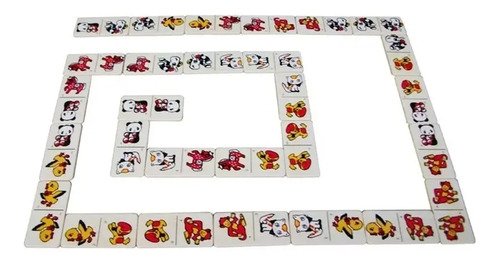 Dominó Madera Niños Juego De Mesa Didácticos Juguetes