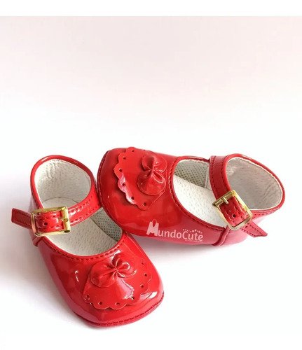 Zapatos  Niña Bebe Meses Suaves Elegante Precaminadores  Rojo 15
