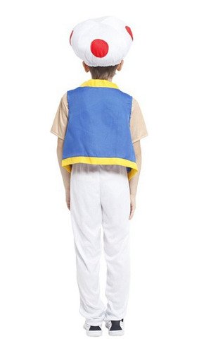 D_842018-MCO72517889473_102023-O.jpg Disfraz Honguito Mario Bros Toad Disfraces Hongo Personajes Blanco Única