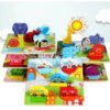 Tableros Didácticos Montessori X2 Unds Juguete Madera