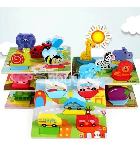 Tableros Didácticos Montessori X2 Unds Juguete Madera