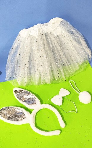 Disfraz Coneja Niña Traje Conejita Orejas Tutu