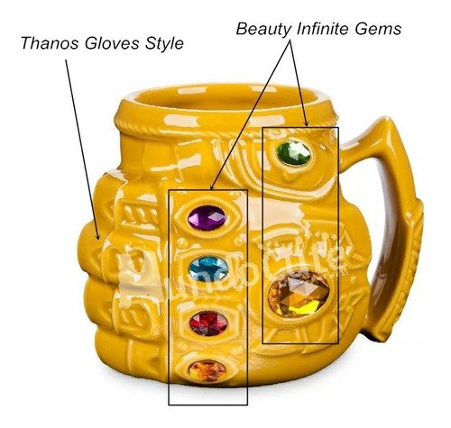 Mug Thanos Avengers Taza Vengadores Pocillo Súper Héroes