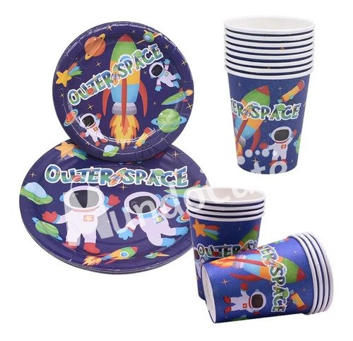Kit Fiesta Astronauta El Espacio Cumpleaños Decoración Fiest