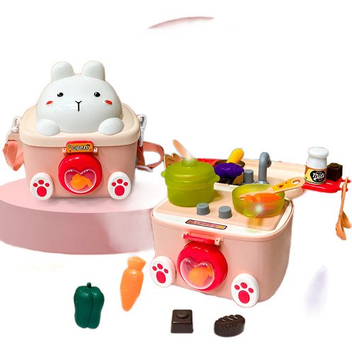 Juguete Cocina Portable Conejito Para Niñas - Juego De Roles