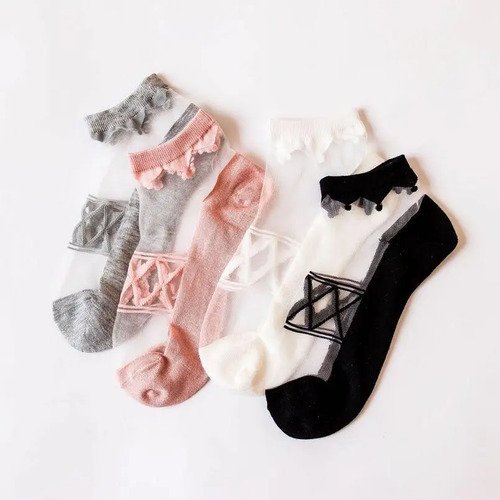 Hermosas Medias Tobilleras Calcetines Diseños Exclusivos.