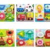 3 Tablas Armar Madera Rompecabezas Figuras Montessori Juguet